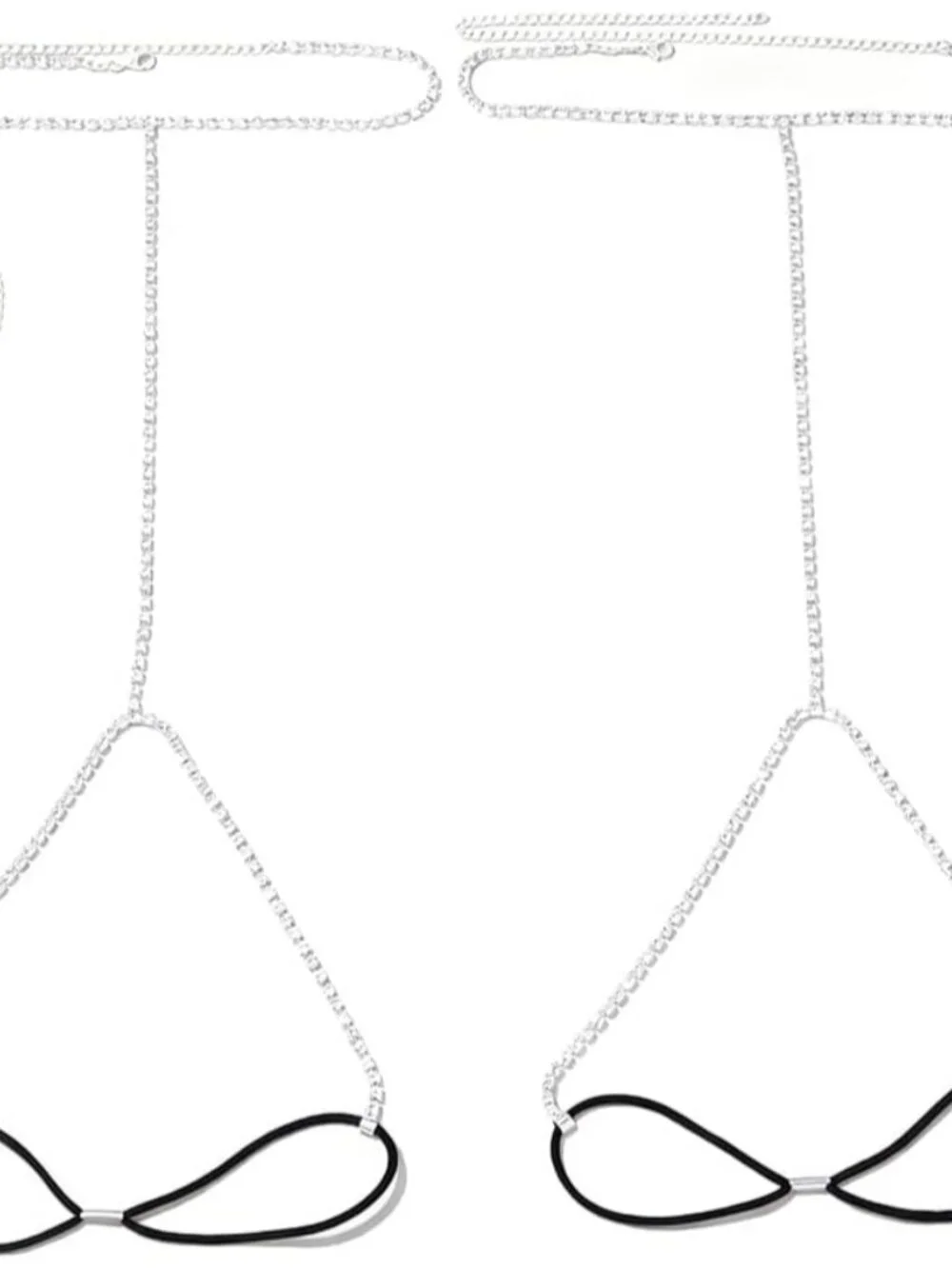 Rhinestone Leg Chain Thigh Chain Elasticity Crystal Body Accessories Jewelry for